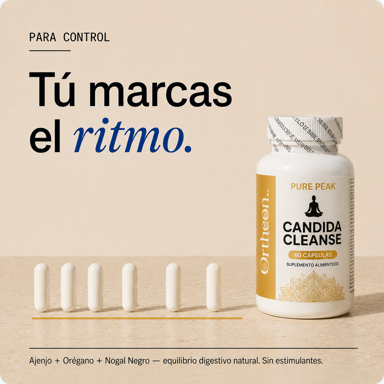 Ortheon™ Candida Cleanse | Pureza y Balance Natural 🌿